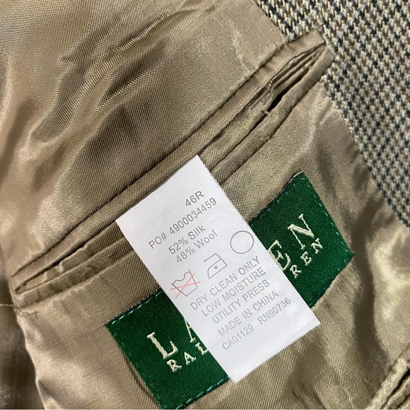 Lauren Ralph Lauren Silk Blazer Silk/ Wool jacket Coat Men’s Sports Coat… - Picture 4 of 13